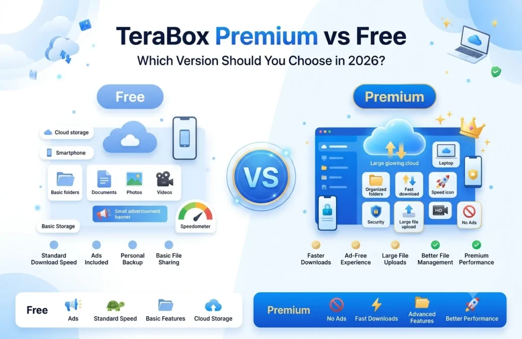 TeraBox Premium vs Free 1 TeraBox Premium vs Free